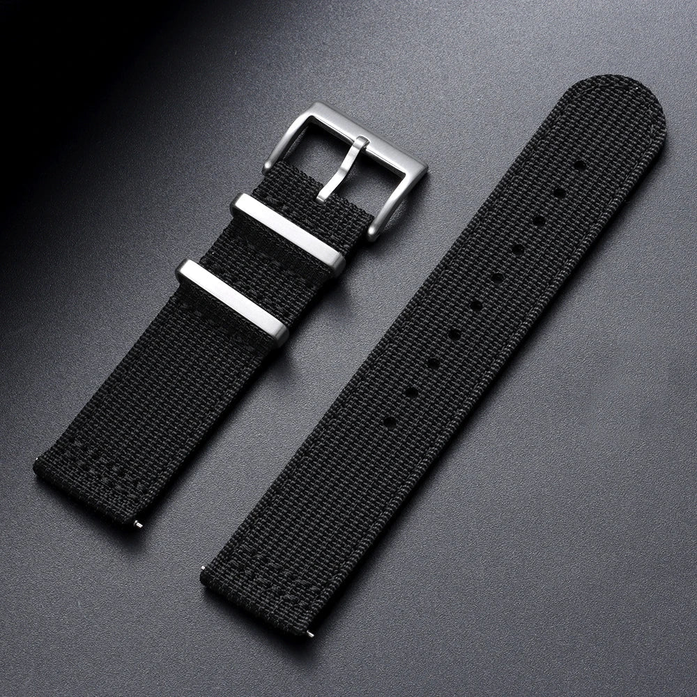 Amazfit Nylon Ribbed Watch Band Quick Release Sport Strap For Smartwatch BandsCo Straps