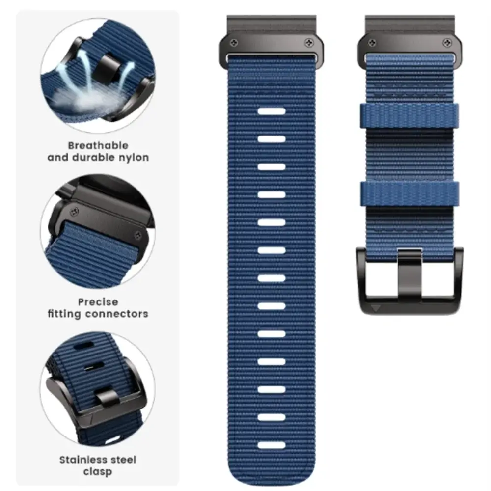 Garmin Tactical Nylon Strap - Durable QuickFit Band BandsCo Straps