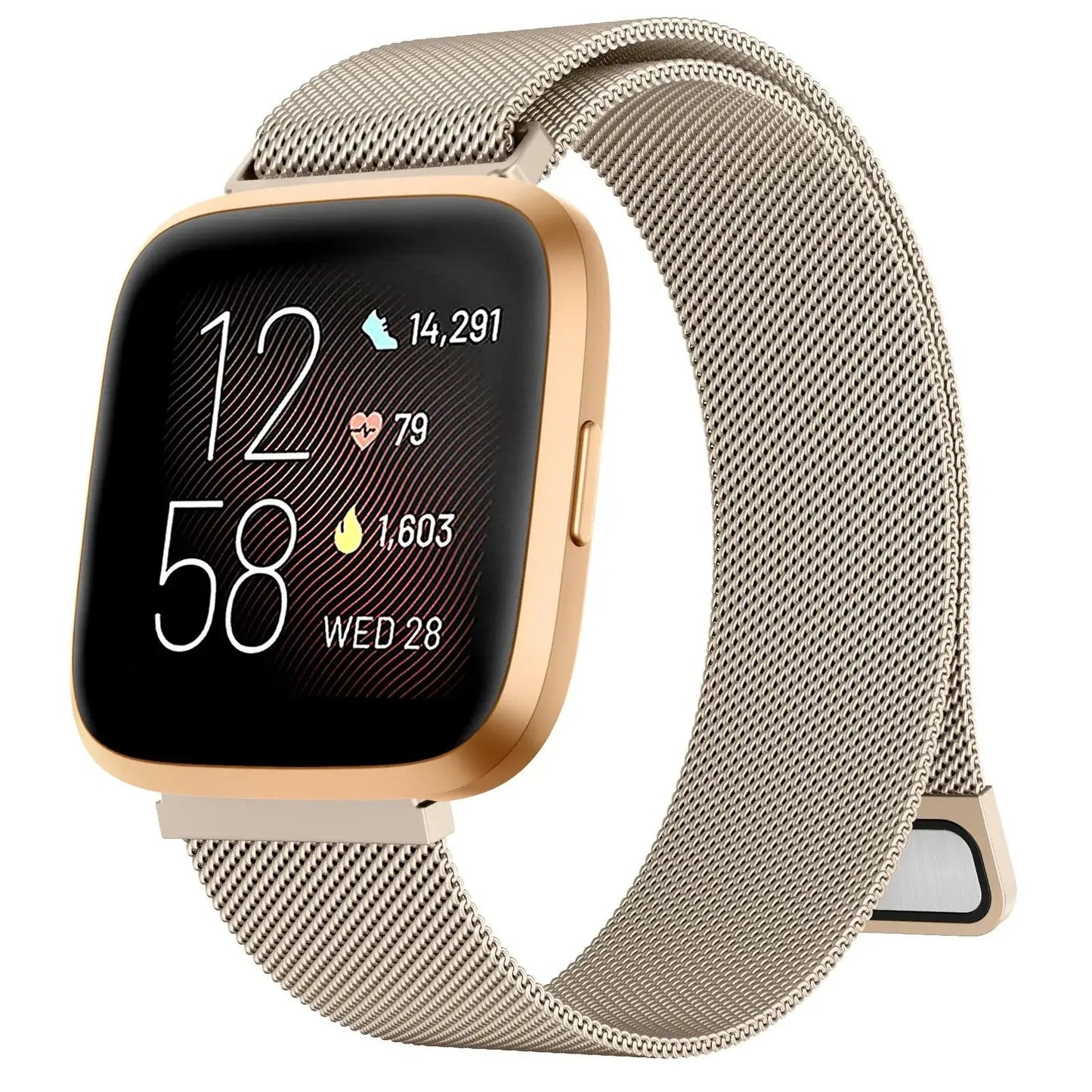 Fitbit Versa & Sense Metal Band - Premium Steel Strap BandsCo Straps