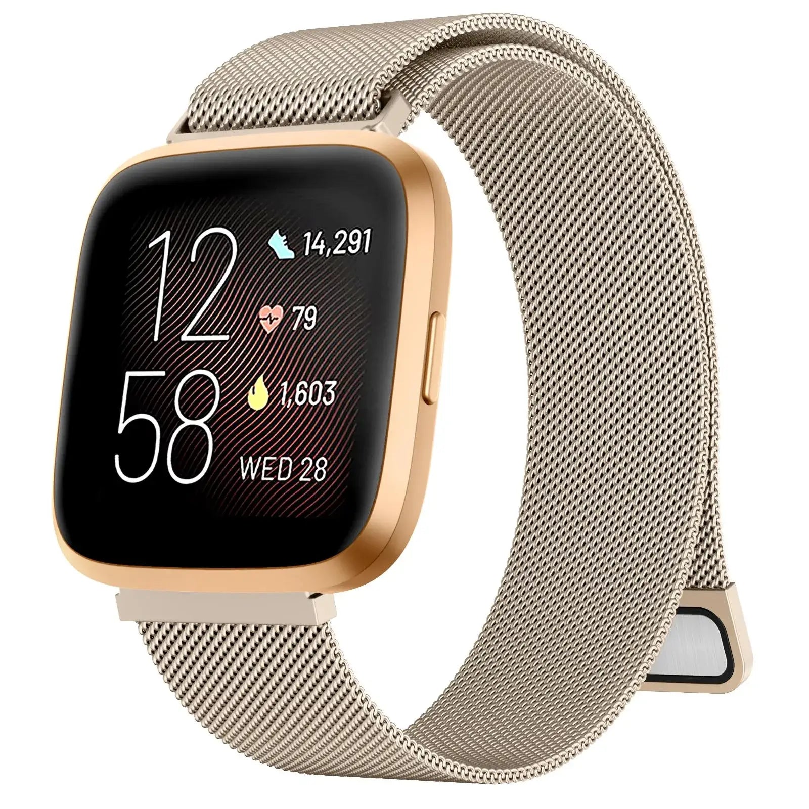 Fitbit Versa & Sense Metal Band - Premium Steel Strap BandsCo Straps