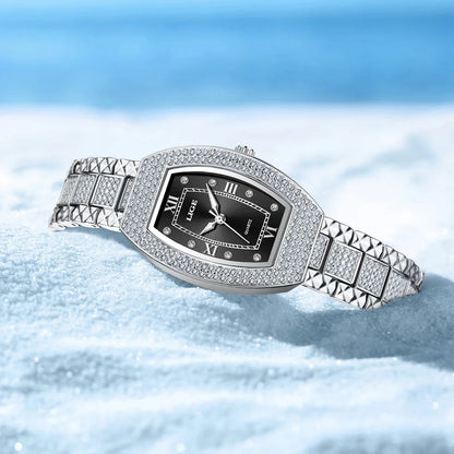 Women's Diamond Crystal Stainless Steel Dress Watch BandsCo Straps