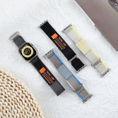 Travel Loop Velcro Nylon Band for Apple Watch - Wristwatchstraps.co