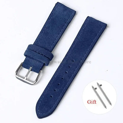 Amazfit Leather Watch Strap Vintage Suede Quick Release - Handmade Stitching BandsCo Straps