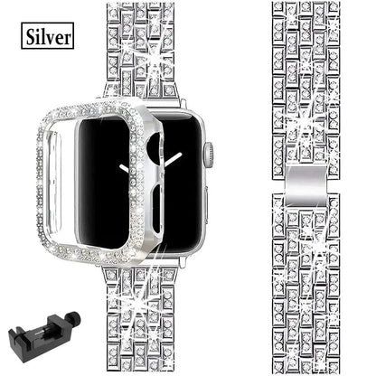 Apple Watch Bedazzled Stainless Steel Strap - Elegant Design BandsCo Straps