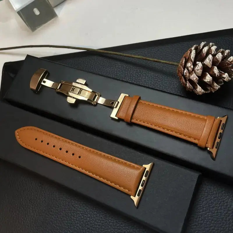Apple Watch Genuine Leather Band - Classic Durable Strap BandsCo Straps