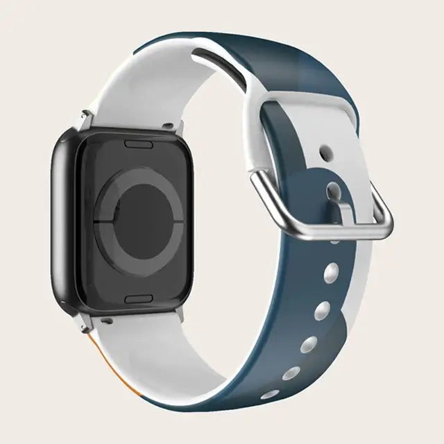 Patterned & Clear Apple Watch Band with Buckle BandsCo Straps