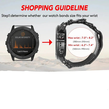 Genuine Leather Garmin Watch Strap - QuickFit Stylish Band BandsCo Straps