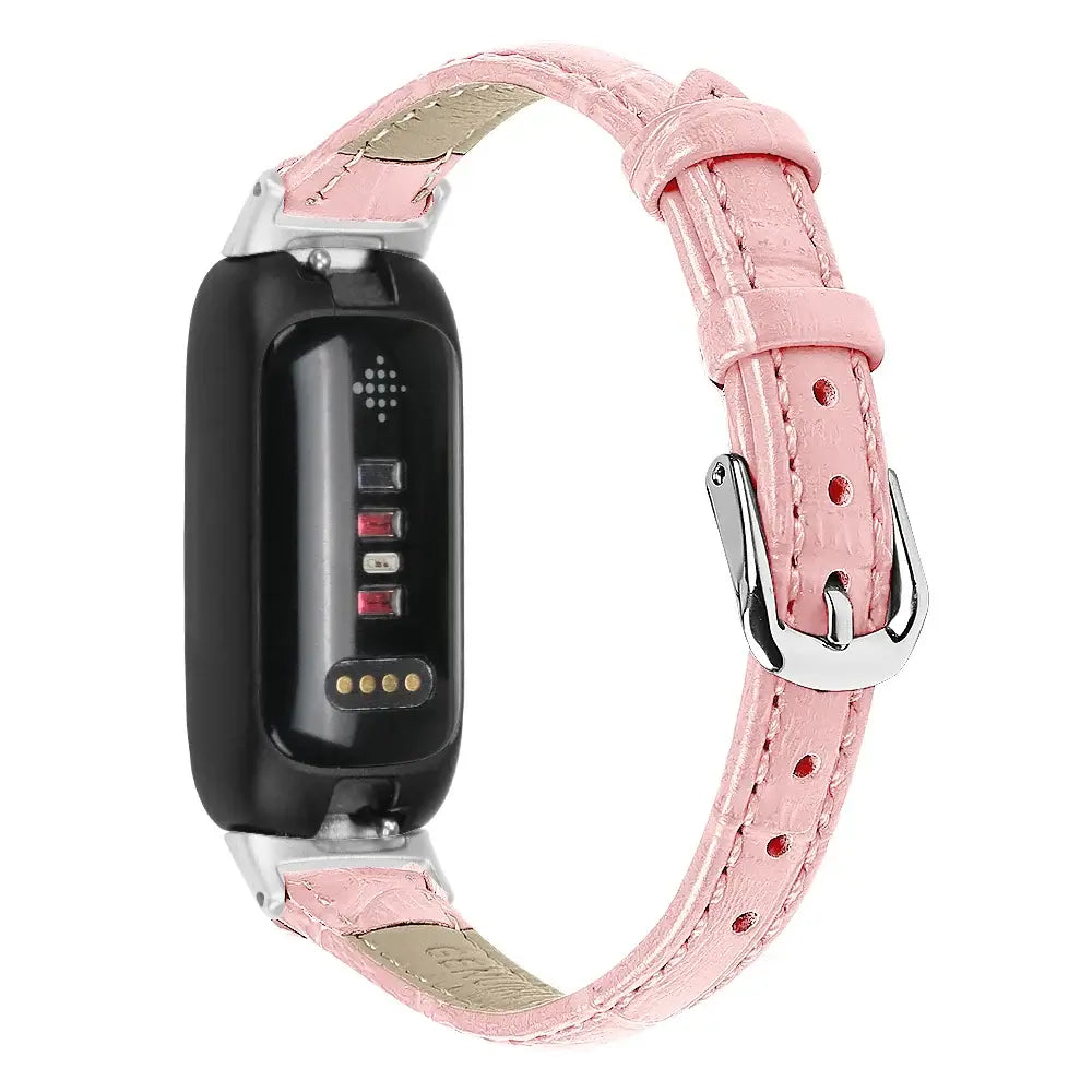 Fitbit Inspire 3 Slim Leather Band – Elegant Minimalist Strap BandsCo Straps