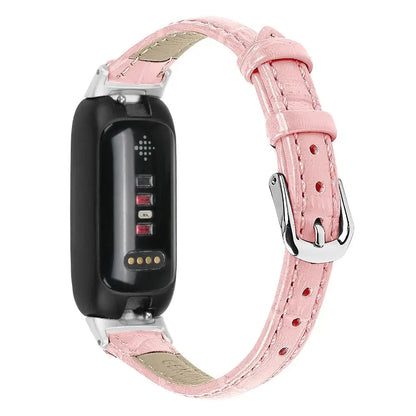 Fitbit Inspire 3 Slim Leather Band – Elegant Minimalist Strap BandsCo Straps