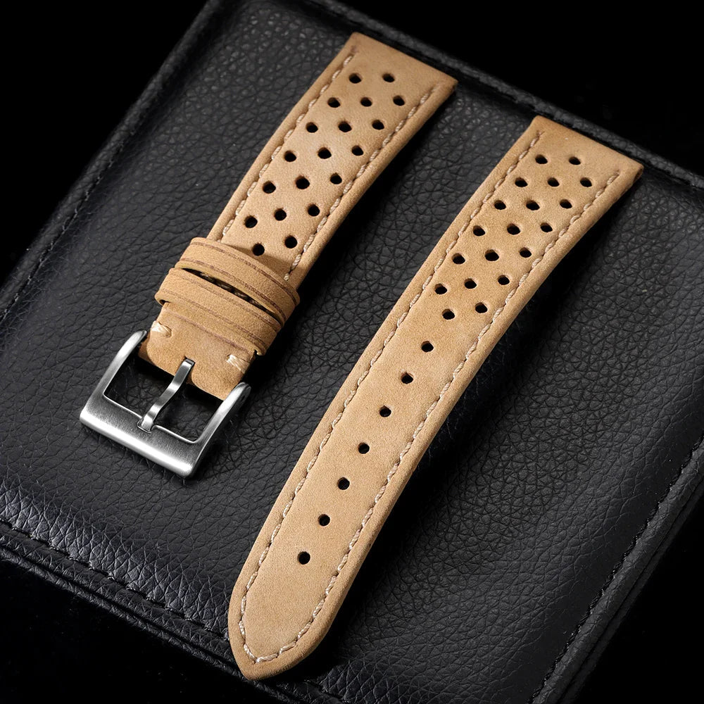 OnePlus Watch Band Vintage Calfskin Leather Bracelet Strap Men Women BandsCo Straps
