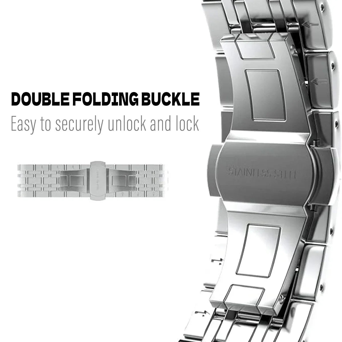 Garmin Stainless Steel Strap - Premium Metal Wristband BandsCo Straps