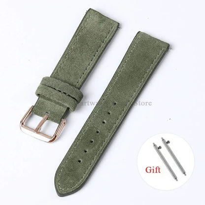 OnePlus Smartwatch Vintage Suede Leather Band Quick Release Strap BandsCo Straps