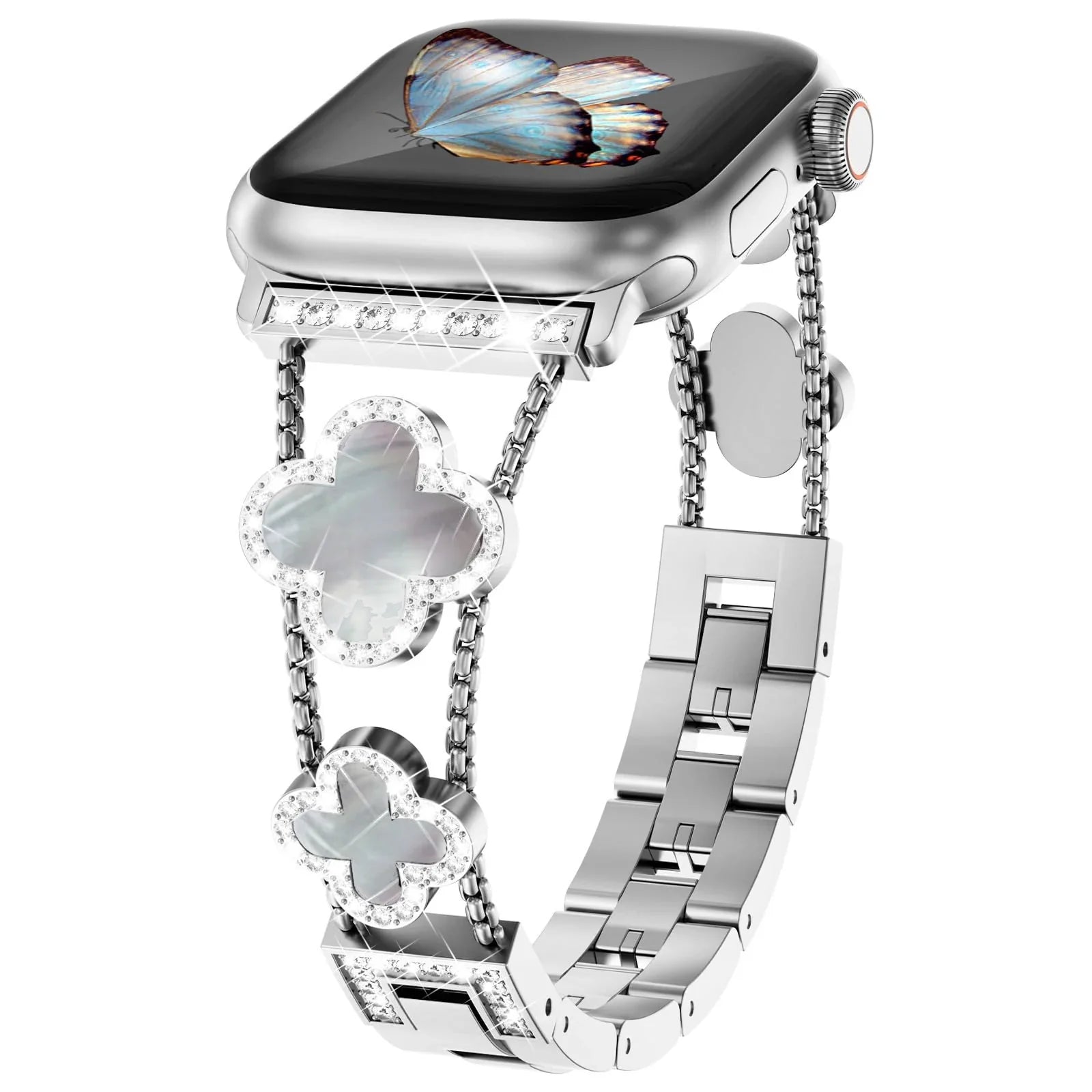 Apple Watch Diamond Metal Band - Elegant Stainless Steel Strap BandsCo Straps