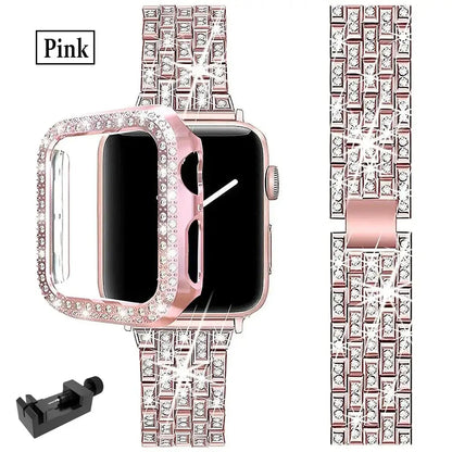 Apple Watch Bedazzled Stainless Steel Strap - Elegant Design BandsCo Straps