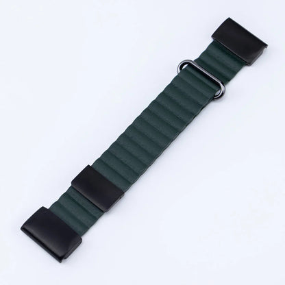 Garmin QuickFit Ribbed Magnetic Leather Band BandsCo Straps