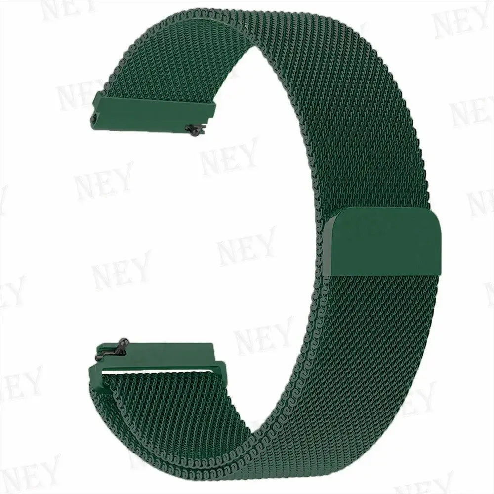 Amazfit Milanese Loop Band Stainless Steel Smartwatch Strap Metal Bracelet BandsCo Straps