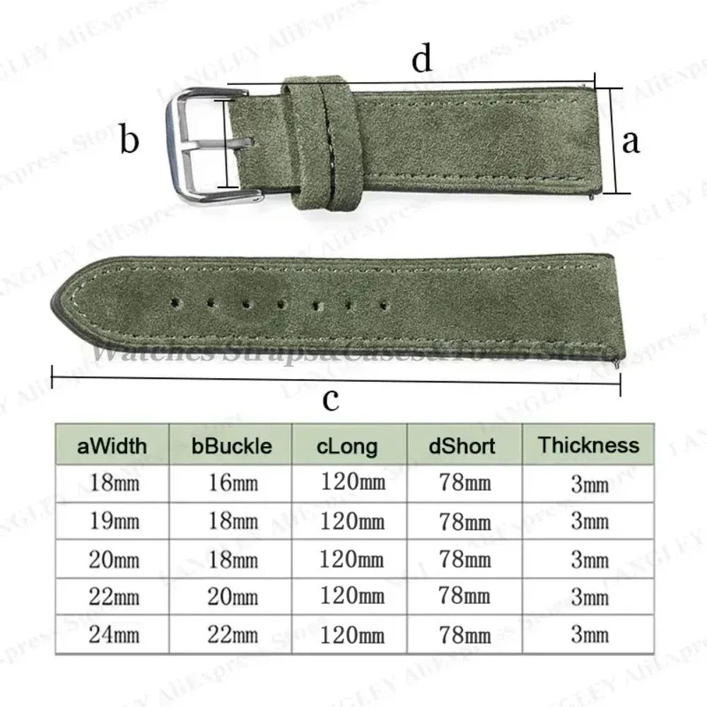 COROS Suede Leather Watch Band for COROS Smartwatch Unisex Comfort Strap BandsCo Straps