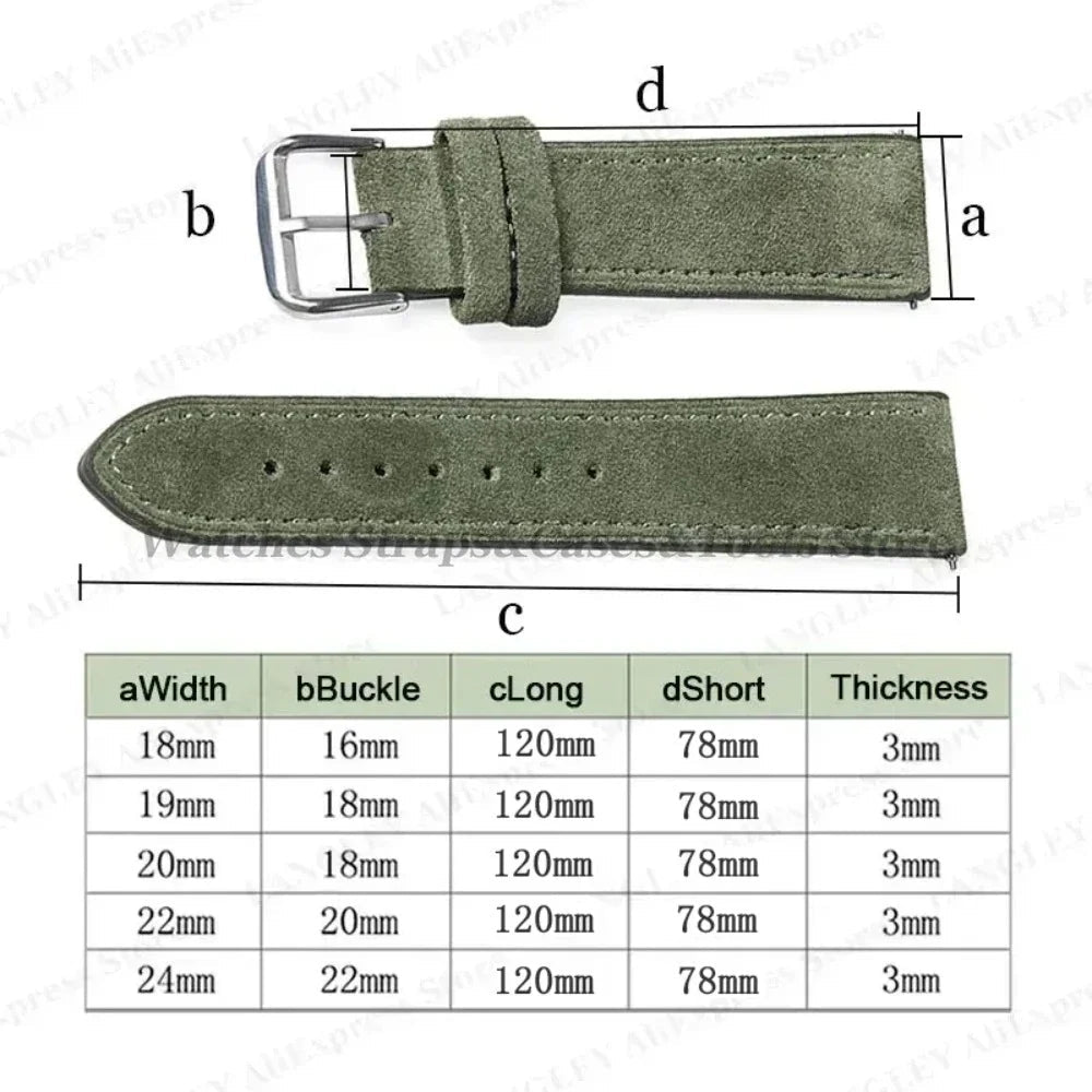 COROS PACE & APEX Suede Leather Band with Tonal Stitching BandsCo Straps