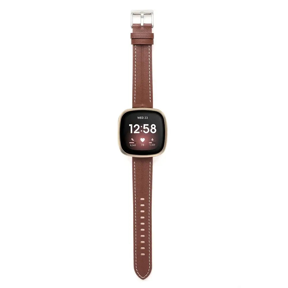 Fitbit Versa & Sense Leather Band - Premium Comfort BandsCo Straps