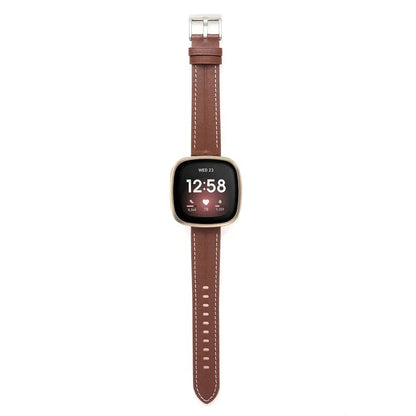 Fitbit Versa & Sense Leather Band - Premium Comfort BandsCo Straps