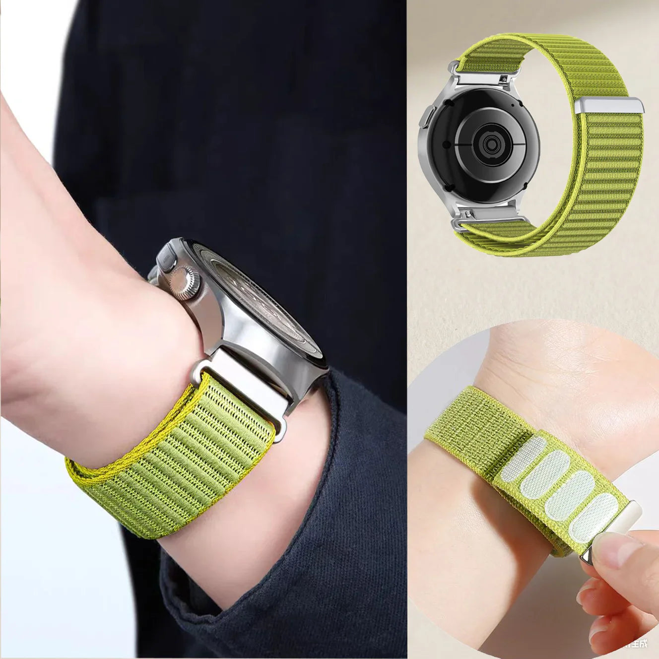 Polar Smartwatch Nylon Hook-and-Loop Bands For Unisex Comfort BandsCo Straps