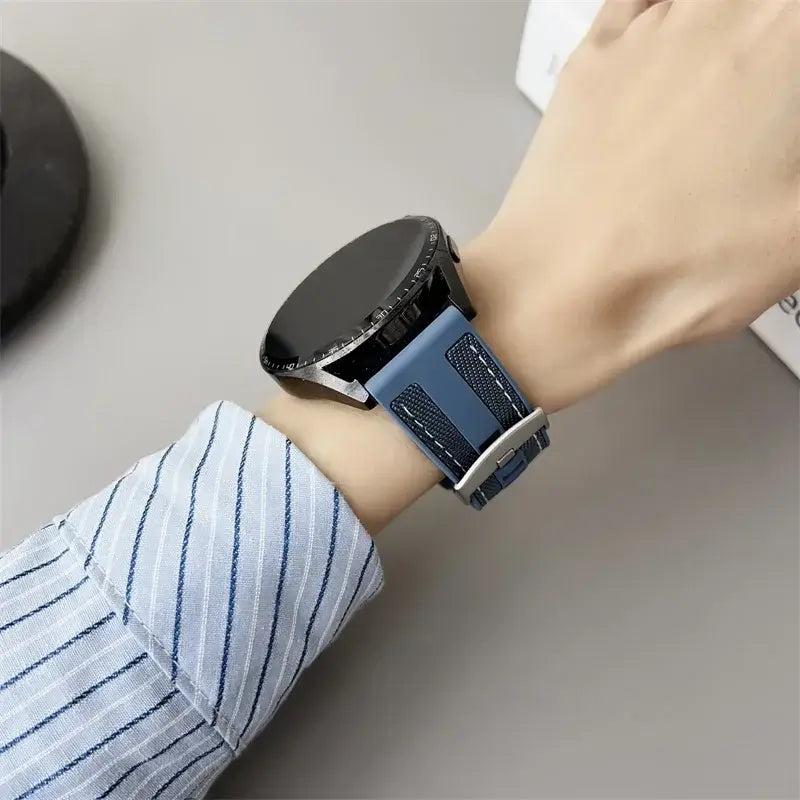 Amazfit Bands Silicone Nylon Strap for Smartwatch - Breathable Comfort BandsCo Straps