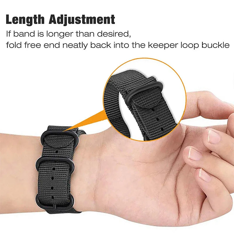 Fitbit Charge 5 6 Nylon Band Loop - Flexible Durable Strap BandsCo Straps