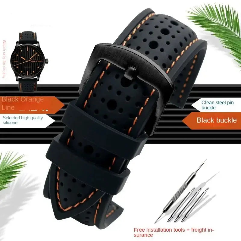 Suunto Silicone Band - Breathable Patterned Design BandsCo Straps