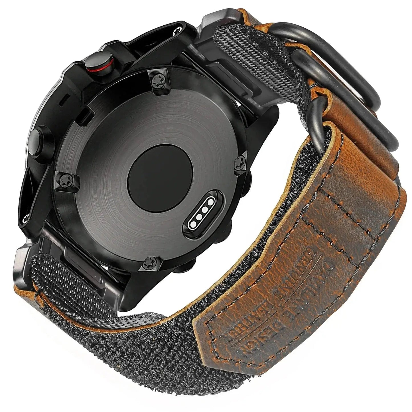 Genuine Leather Garmin Watch Strap - QuickFit Stylish Band BandsCo Straps