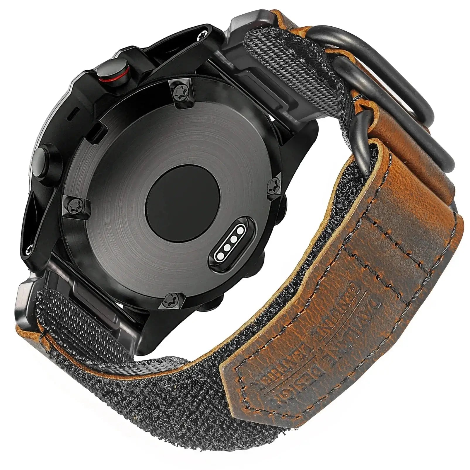 Genuine Leather Garmin Watch Strap - QuickFit Stylish Band BandsCo Straps