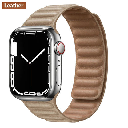 Apple Watch Leather Band - Premium Magnetic Loop Strap BandsCo Straps