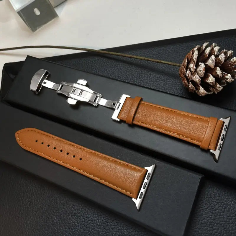 Apple Watch Genuine Leather Band - Classic Durable Strap BandsCo Straps