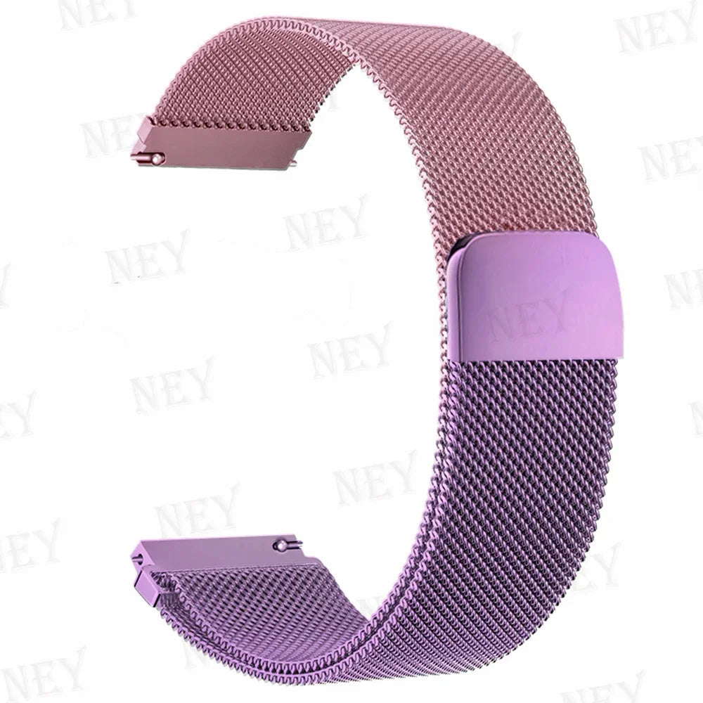 Amazfit Milanese Loop Band Stainless Steel Smartwatch Strap Metal Bracelet BandsCo Straps