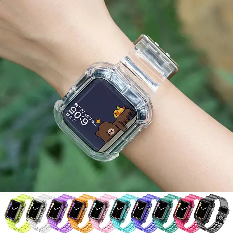 Apple Watch Clear Silicone Band - Durable Comfortable Strap BandsCo Straps