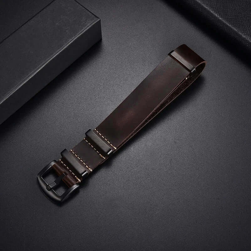 Ticwatch Leather Band - Premium Textured Design BandsCo Straps