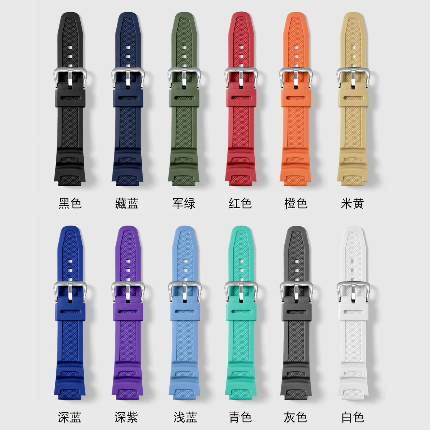 Polar Compatible Rubber Silicone Watch Band for Smartwatch BandsCo Straps
