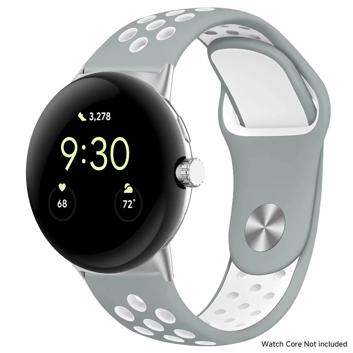 For Google Pixel 1-4 41/45mm Silicone Band - Breathable BandsCo Straps