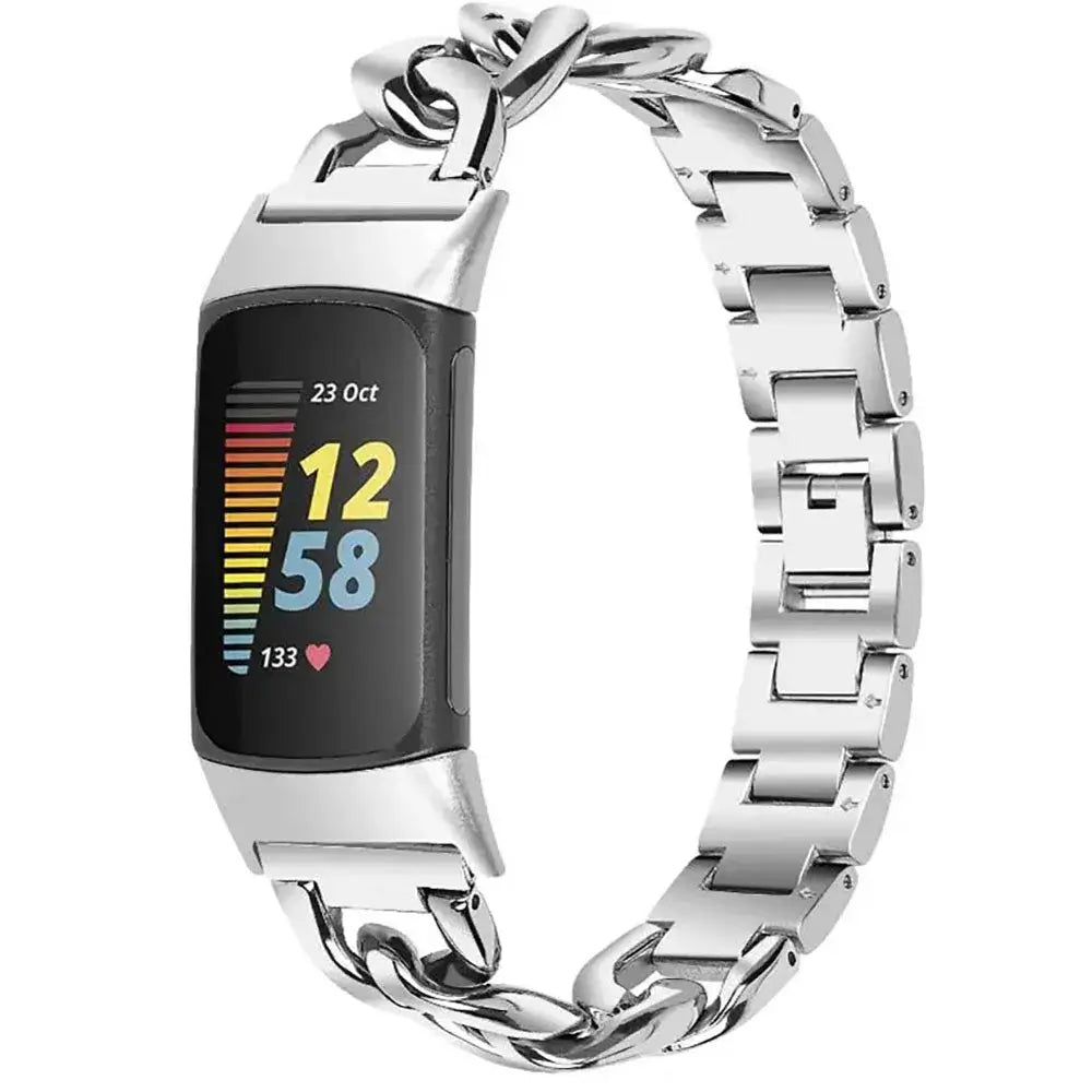Fitbit Charge 5 6 Stainless Steel Band - Sleek and Durable BandsCo Straps