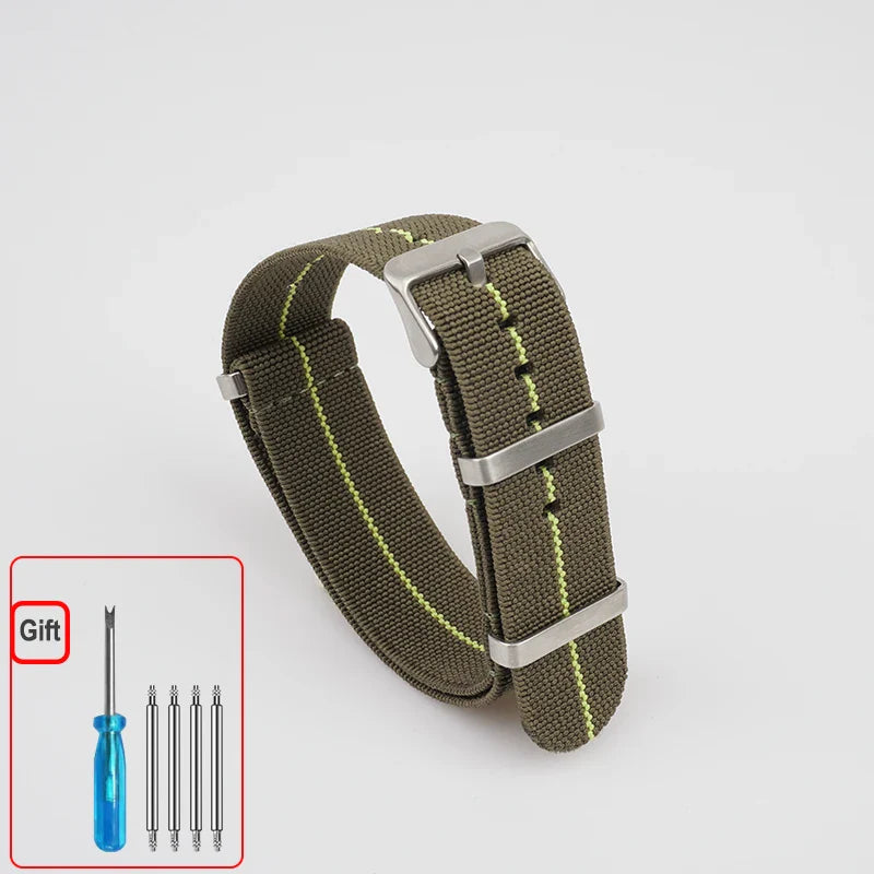 COROS Elastic Nylon Watch Band - Washable Waterproof Strap For Outdoors BandsCo Straps