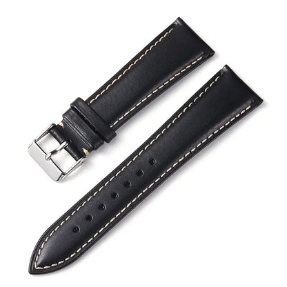Amazfit Band Vintage Oil Wax Leather Watch Strap Cowhide Buckle BandsCo Straps