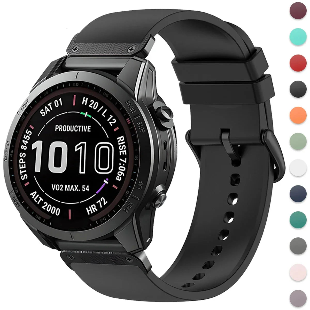 Garmin Silicone Watch Strap - Comfortable Flexible Band BandsCo Straps