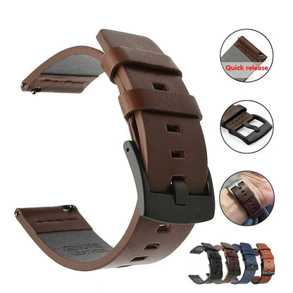 COROS Leather Quick Release Watch Band for Smartwatch Premium Strap BandsCo Straps