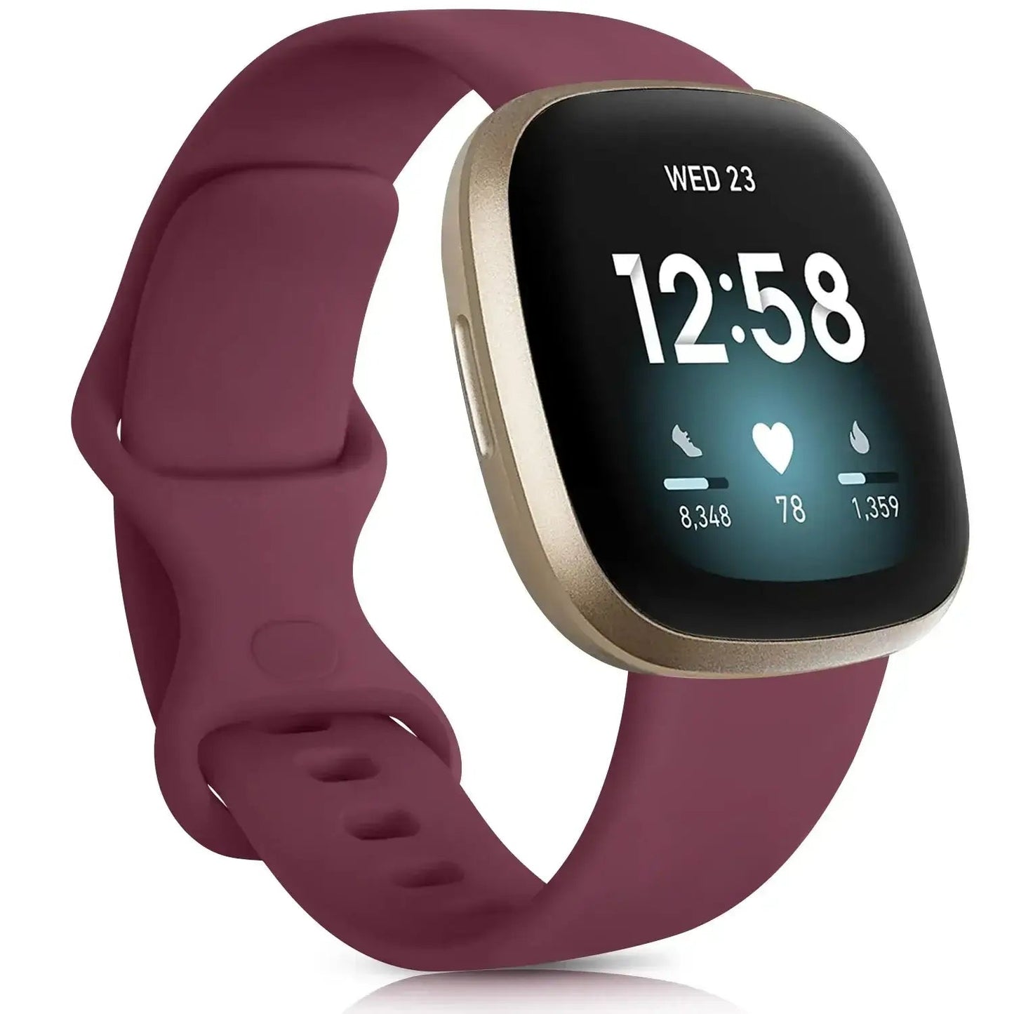 Fitbit Versa & Sense Silicone Bands - Lightweight Minimalist Design BandsCo Straps