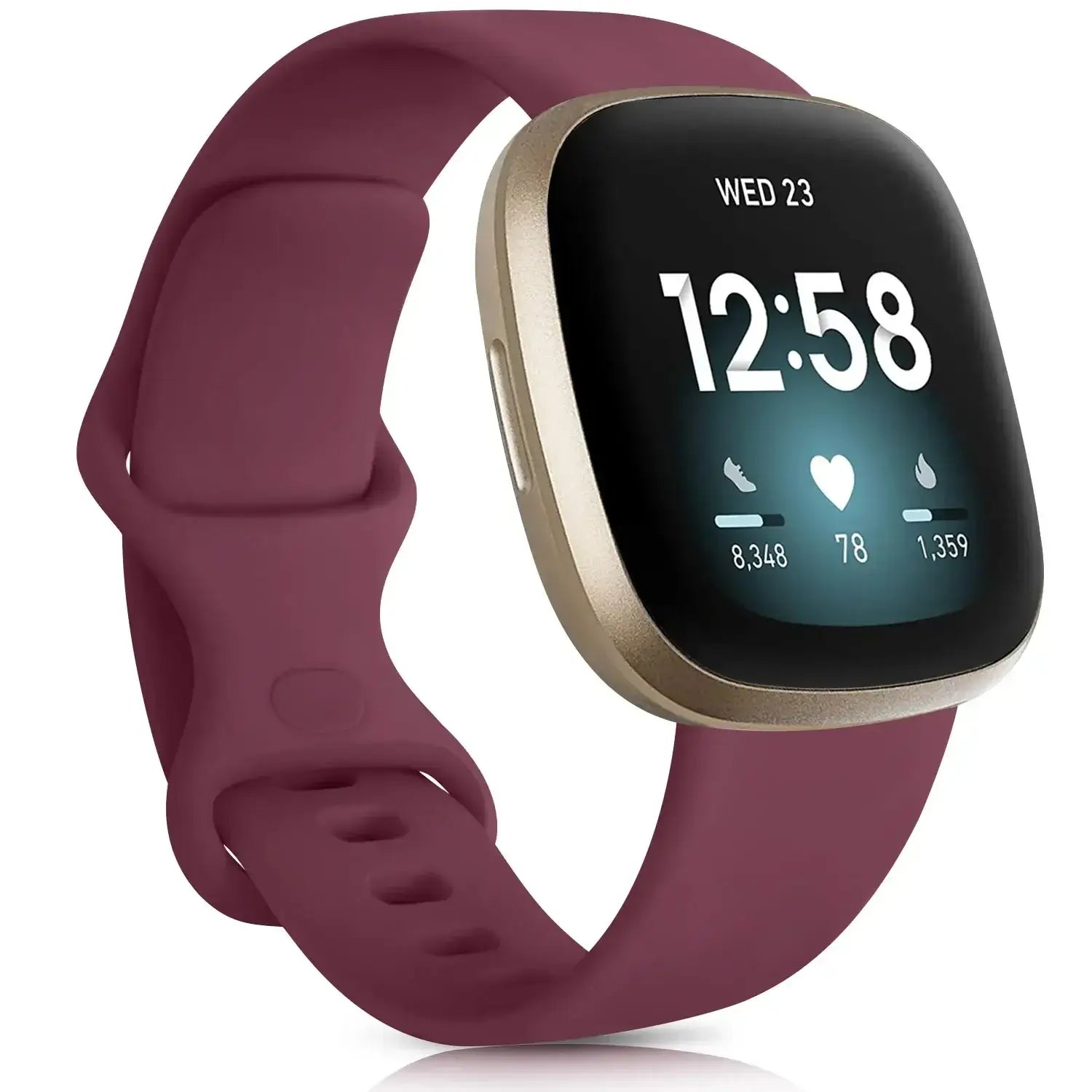 Fitbit Versa & Sense Silicone Bands - Lightweight Minimalist Design BandsCo Straps