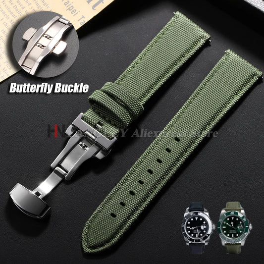 OnePlus Smartwatch Bands Quick Release Sailcloth Nylon Watch Straps BandsCo Straps