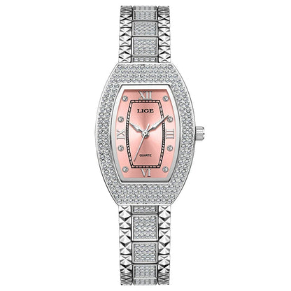 Women's Diamond Crystal Stainless Steel Dress Watch BandsCo Straps