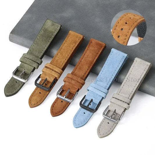 COROS Suede Leather Watch Band for COROS Smartwatch Unisex Comfort Strap BandsCo Straps