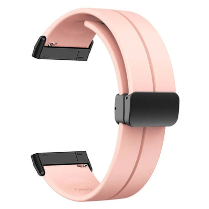 Fitbit Versa & Sense Silicone Strap With Magnetic Clasp BandsCo Straps