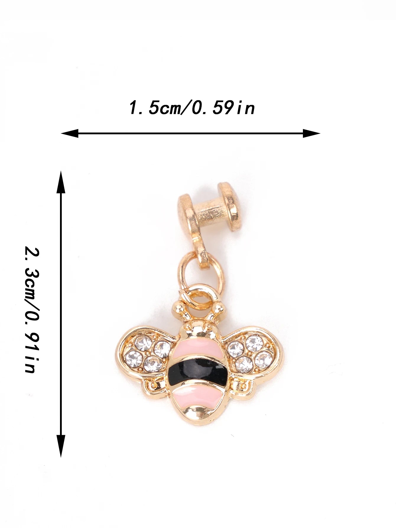 Cute Bee Pendant Charm for Watch Straps  Decorative Jewelry Accessories