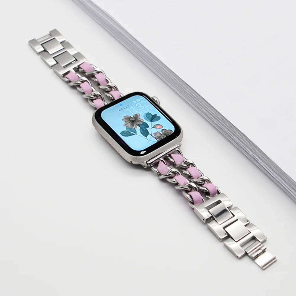 Apple Watch Stainless Steel Strap - Luxury Chain Design BandsCo Straps